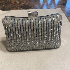 Elegant Silver Clutch Bag